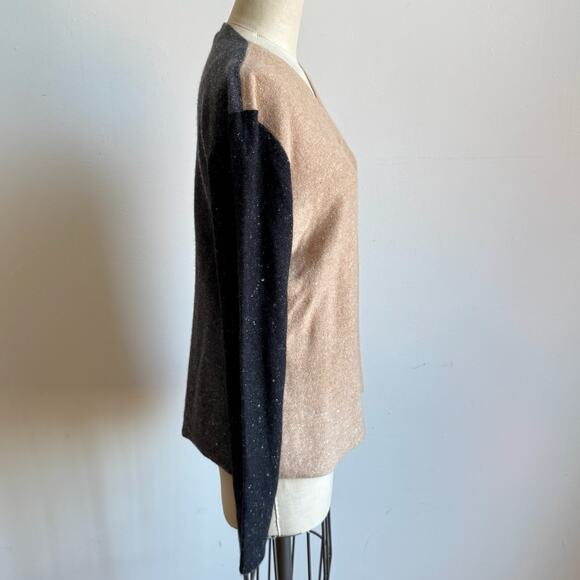 Vintage BRUNELLO CUCINELLI Tri-Color Cashmere Cardigan - Picture 3 of 7